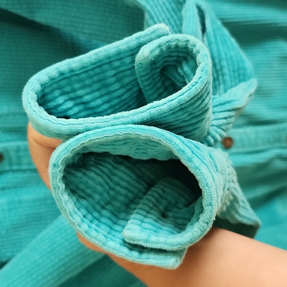 L.L. Bean Women's Turquoise Corduroy Jacket Shacket Medium - Picture 5 of 8